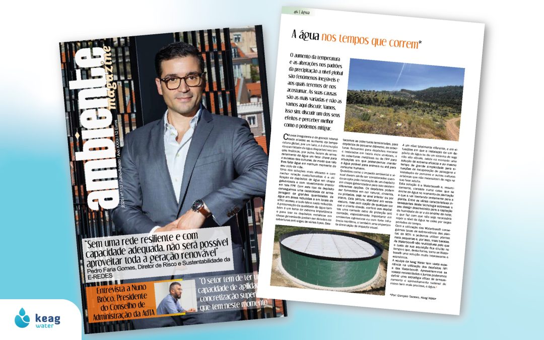 Keag Water na Ambiente Magazine